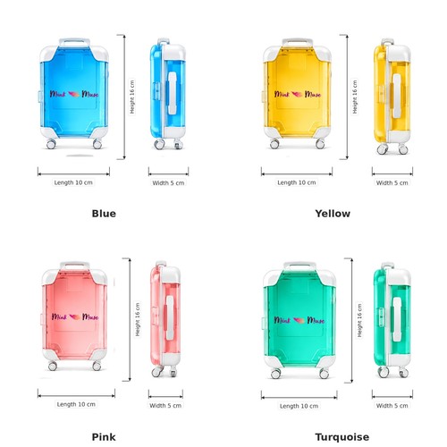 Mini koffer beauty case - mini,