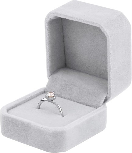 Samt ring box für - ring,