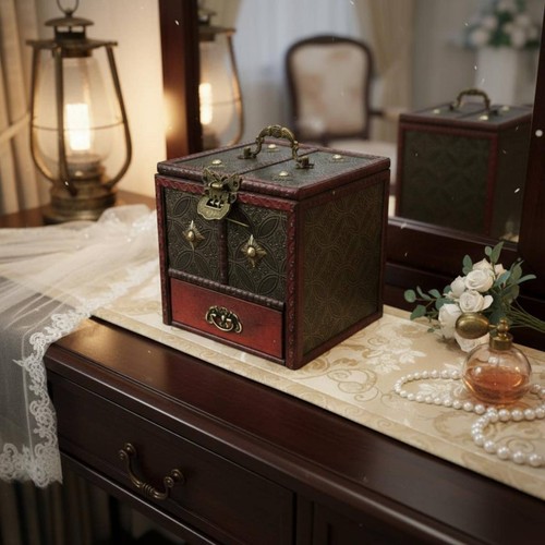 Holz schmuckkiste mit schloss - schmuckkiste,